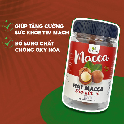 Hạt macca (mắc ca) sấy nứt vỏ Goce - 160g