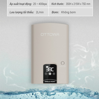 Máy tắm nước nóng OTTOWA TH4501- Hàng chính hãng