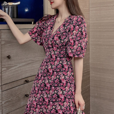 Đầm Hoa Dễ Thương Phong Cách Retro DN077 MayHomes, Thời Trang, Dịu Dàng