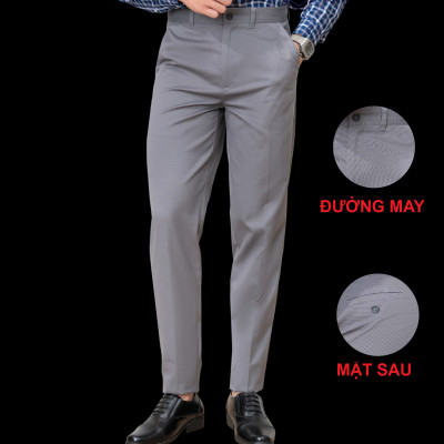 Quần kaki nam ALIGRO chất liệu kaki mềm mịn cao cấp dáng slimfit màu xám ALGK069