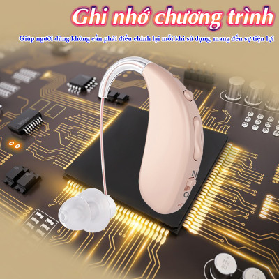 Máy trợ thính không dây pin sạc Axon A-308D - Có bộ lọc tiếng ồn thông minh