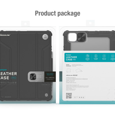 Bao da cao cấp cho iPad 10.2 inch 2019/2020 hàng chính hãng Nillkin Bumper Leather có nắp bảo vệ camera