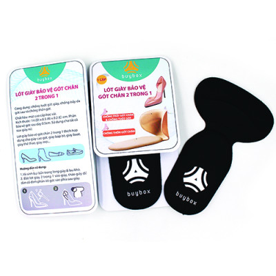2 cặp lót giày chống tuột gót, chống trầy gót cực êm chân - buybox - BBPK09