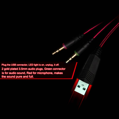 Tai nghe chơi game KOTION EACH G2000 với micrô PC Gamer âm thanh nổi 3,5 mm Loại bỏ tiếng ồn 