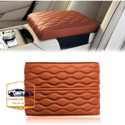 Đệm Tỳ Tay Ô Tô Xe Hơi Cao Su Non Nguyên Khối Bọc Da Nappa Cao Cấp Giúp Chống Mỏi Và Thư Giãn Lái Xe Đường Dài - Hàng Nhập Khẩu