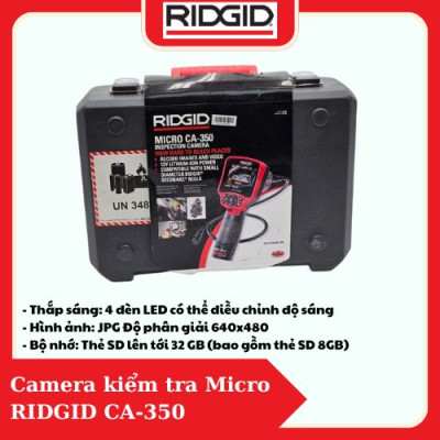 Camera Kiểm Tra Đường Ống RIDGID (55903) Màn Hình 3.5" Camera Cầm Tay Số 1 Tại Mỹ - Hàng Chính Hãng