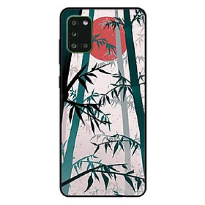 Ốp lưng dành cho Samsung A31 mẫu Trúc Trăng Đỏ