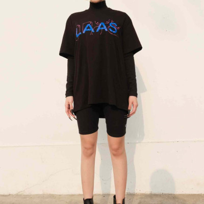 LAAS Áo thun ponyo form thoải mái dễ mặc