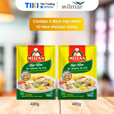 Combo 2 bịch hạt Nêm Vị Heo Meizan 400g