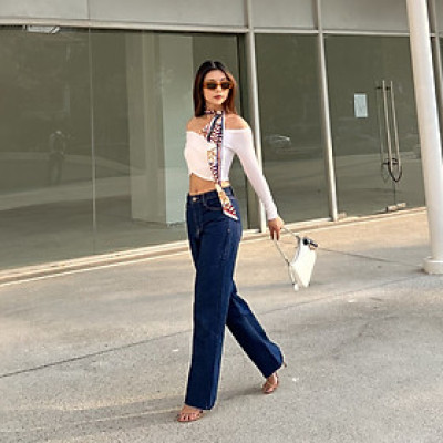 Quần Jean Ống Rộng Indigo Aaa Jeans