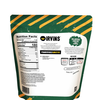 Da cá hồi vị phô mai Jalapeno 80g IRVINS