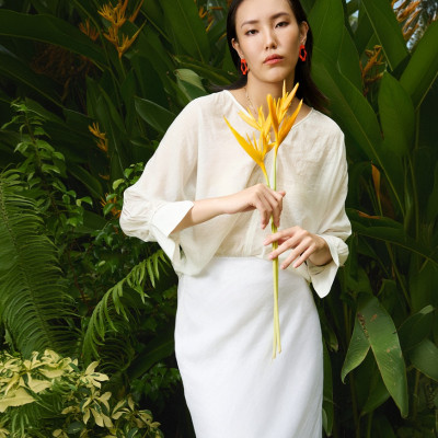 Váy Linen Suông Lân Sa SKI047 thời trang thiết kế Hity