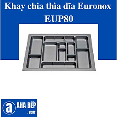 KHAY CHIA THÌA DĨA NHỰA CAO CẤP EURONOX EUP80. Hàng Chính Hãng 