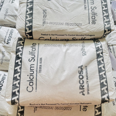 Calcium sulfate Mỹ 23kg thạch cao tinh khiết 99% dùng trong thực phẩm