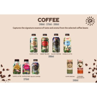 Cà phê Vanilla Latte OKF Hàn Quốc 390ML Brazil Arabica beans
