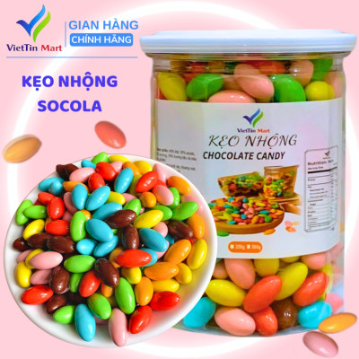 Kẹo Nhộng Socola Sắc Màu VIETTIN MART 500g