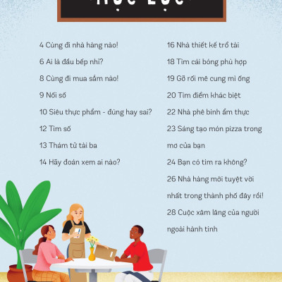 Sách - 30++ Hoạt Động Viết, Vẽ, Tô Màu, Giải Đố... Theo Chủ Đề - Trò Chơi Cho Trẻ - Ở Nhà Hàng