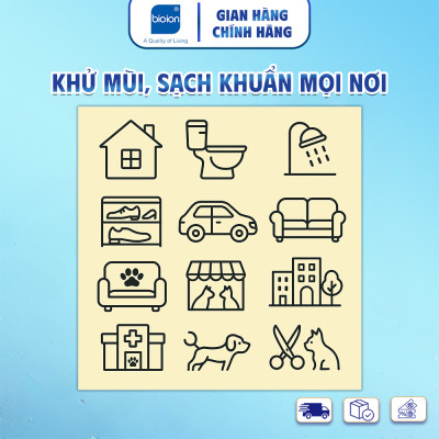 Chai Xịt Khử Mùi Sạch Khuẩn Cho Chó Mèo Bioion Pets Pounce 500ml Hương Sakura