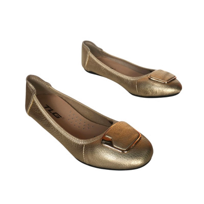 Giày búp bê da thật nữ thời trang phong cách 21457 