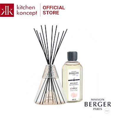 Maison Berger - Bộ lọ tinh dầu khuếch tán Peau de Soie - 200ml - 2 món