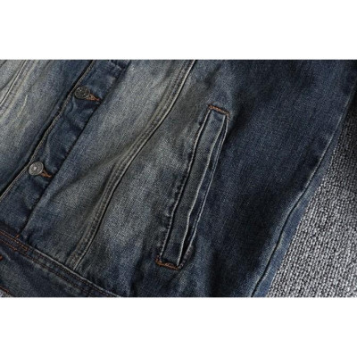 Áo khoác Jean cổ đứng_đi mô tô_phượt_dã ngoại