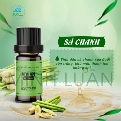 Tinh dầu sả chanh nguyên chất Vivian 10ml có kiểm định chất lượng