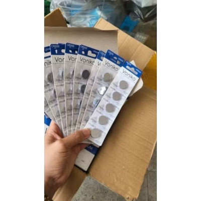 Vỉ 5 pin cúc áo CR2032 Voniko Zin New Hãng Cam Kết