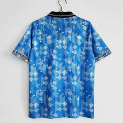 Áo Bóng Đá Retro Tuyển Anh 1990 - Sân Khách bản cao cấp vải Cotton Polyester