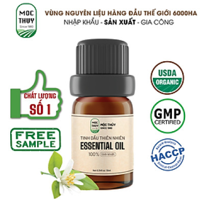 Tinh Dầu Hoa Bưởi Nguyên Chất Hữu Cơ MỘC THỦY 100ML - Pomelo Blossom Essential Oil - Khử Mùi Xông Thơm Phòng, Thư Giãn - Đạt chuẩn chất lượng kiểm định