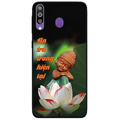 Ốp lưng dành cho Samsung Galaxy M30 mẫu An Trú Sen Trắng