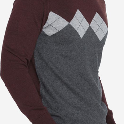 Áo Len Nam Aligro ALEND014 Phối - Xám Nâu