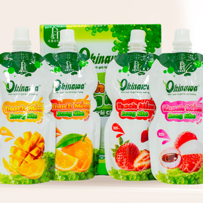 Thạch Mềm Rong Nho OIKNAWA - Hộp 12 túi - Giàu dinh dưỡng