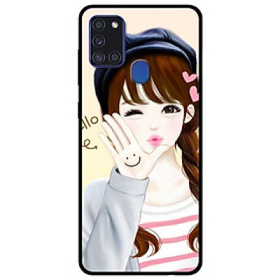 Ốp lưng dành cho Samsung Galaxy A21s mẫu Hello Em Gái