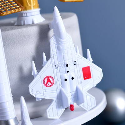 Đồ chơi mô hình Tàu Con Thoi khám phá vũ trụ sao Hỏa kèm phi hành gia 7 món trang trí bánh kem