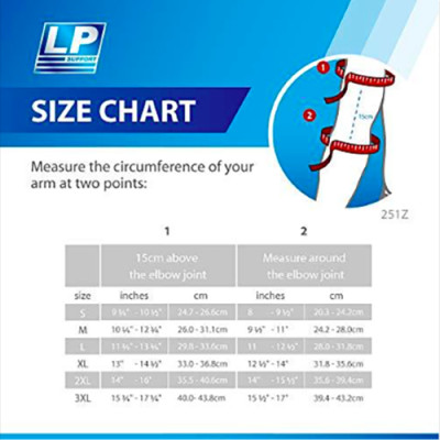 Băng bảo vệ khuỷu tay LP Support LP702 (Đen) - Hàng chính hãng