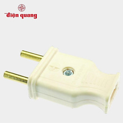 Phích cắm Điện Quang - nhựa ABS chịu nhiệt - chân cắm tròn/dẹt làm bằng đồng nguyên chất