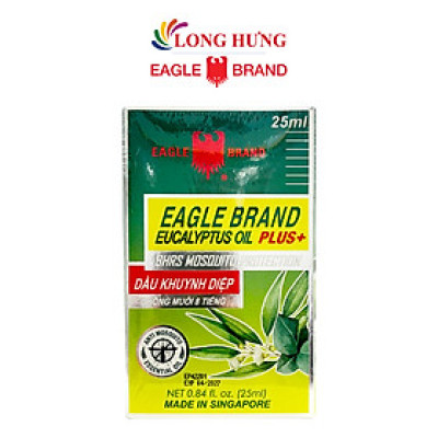 Dầu khuynh diệp con ó Eagle Brand Eucalyptus Oil Plus+ (25ml) - Hàng chính hãng