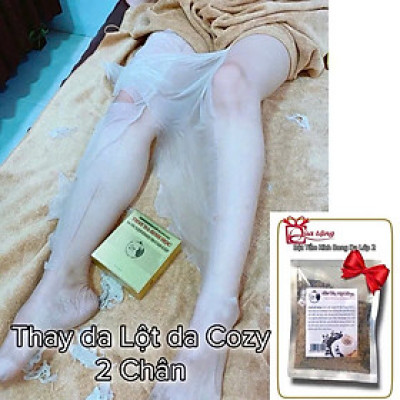 Thay da sinh học Cozy - Nước Lột Cozy 3D Cao Cấp - SET 2 CHÂN  [Gift] Bột Kích Bong Lần 2, Kem Kích Bong