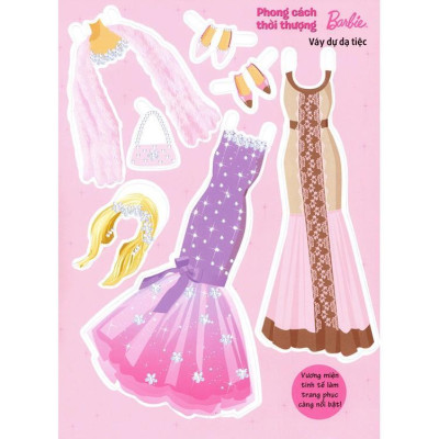 Sách Ghép Hình Barbie Thủ Công Dựng Hình Thời Trang Phong Cách Thời Thượng - Tân Việt Books