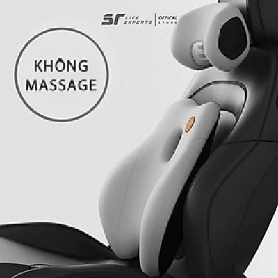 Combo Gối Tựa Đầu Và Tựa Lưng Ô Tô Tích Hợp Massage 6 Chế Độ, Gối Tựa Cao Su Non, Giảm Đau Mỏi Cổ Vai Cột Sống - Sairui
