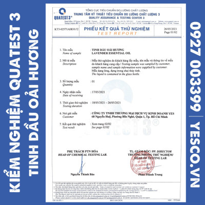 TINH DẦU OẢI HƯƠNG YES! ( LAVENDER ESSENTIAL OIL )