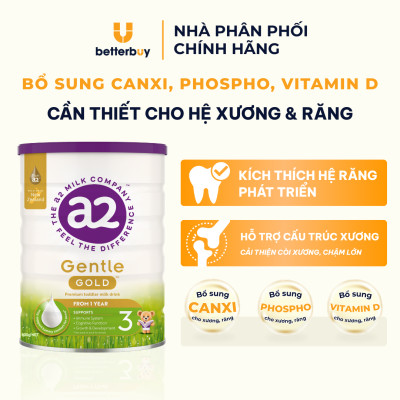 Combo 2 Lon Sữa a2 Milk a2 Gentle Gold Đủ Số Lon 800g