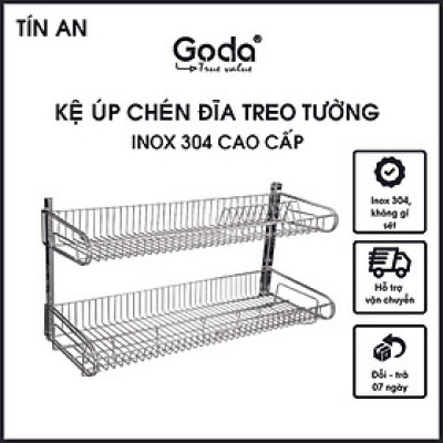 Kệ Mâm 2 Tầng Úp Chén Dĩa Có Khay Hứng Goda PT965