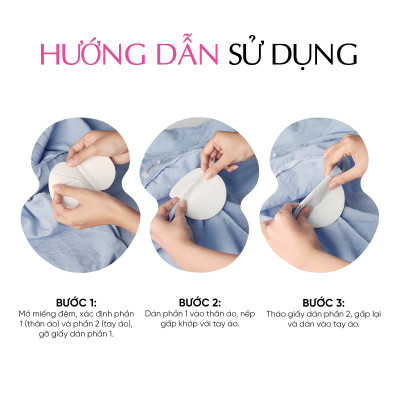 Miếng dán thấm mồ hôi nách Masami khử mùi thấm hút hiệu quả túi 10 miếng