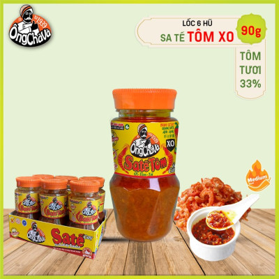 Lốc 6 Hũ Sa Tế Tôm Ông Chà Và 90gr ( Shrimp Satay)