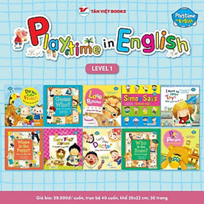 Sách - Playtime In English - Level 1 - Chọn Lẻ Nhiều Chủ Đề - Tân Việt Books
