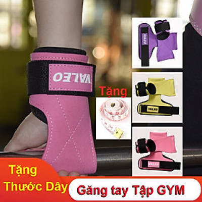 Găng Tay Tập Gym Trợ Lực VALEO {Tặng Tước Dây} Dây Kéo Lưng Lifting Straps Deadlift Tập Tạ Tập Xà Hàng Chính Hãng (1 Đôi )