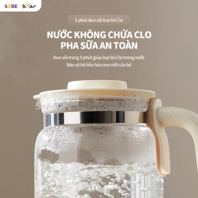 Máy hâm sữa tiệt trùng Bear WW-5H12N Hàng chính hãng