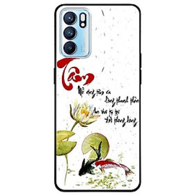 Ốp lưng dành cho Oppo Reno 6 - Reno 6 Z mẫu Thư Pháp Tâm