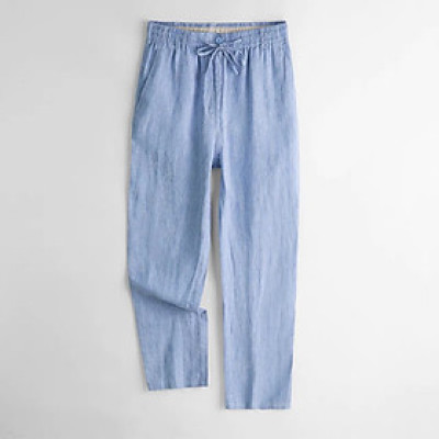 Quần dài nam ống rộng, cạp chun kết hợp khuy khóa trước và dây rút, lịch lãm, Hàn Quốc, trẻ trung QD11